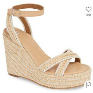 BP. Gabby Woven Wedge Espadrille Sandals